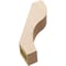 Ekena Millwork 3-inch W x 12-inch D x 16-inch H Geneva Rough Cedar Woodgrain TimberThane Knee Brace, Primed BRCUR03X12X16GNVRCPR - alternate 5